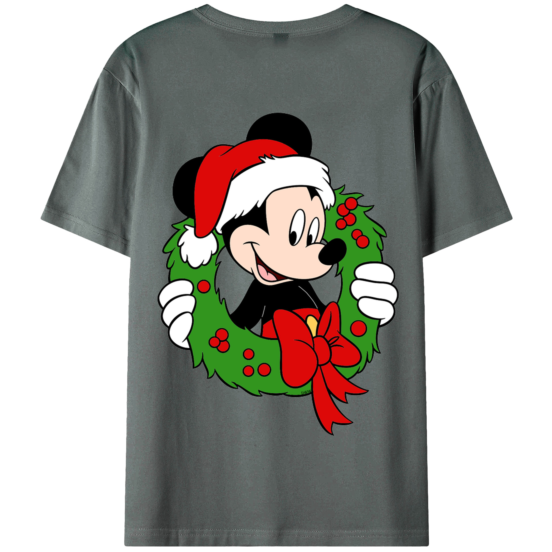 （画像用） ミッキーマウス Mickey Mouse 綿100％半袖Tシャツ（背面プリント）